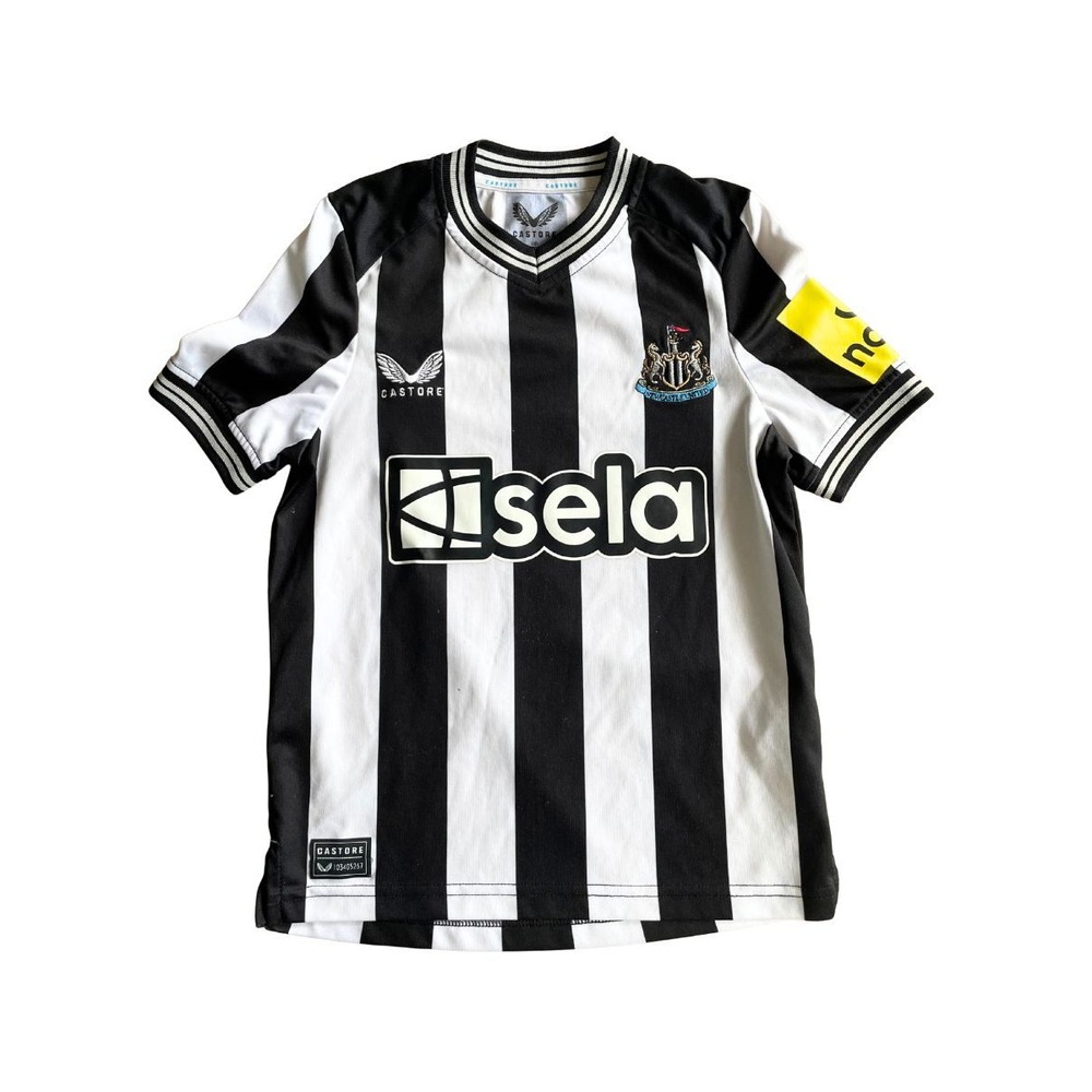 Castore Newcastle United 2023 2024 Home Soccer Jersey Sela Youth‎ YXS 128 cm